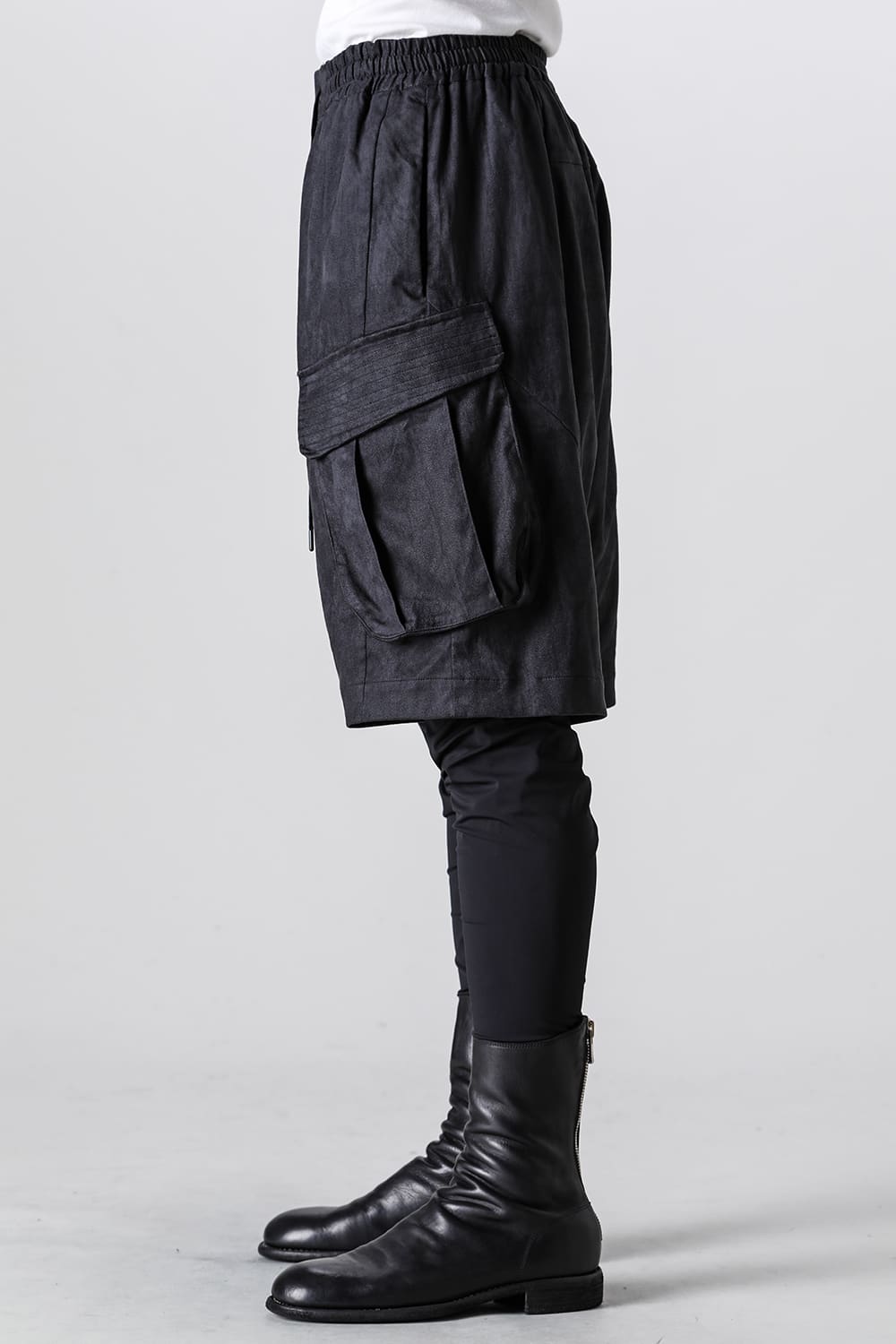 レイヤード パンツ ポリエステル スエード