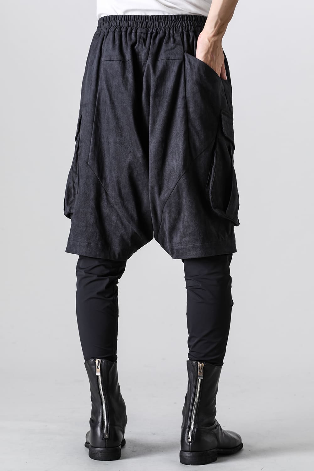 レイヤード パンツ ポリエステル スエード