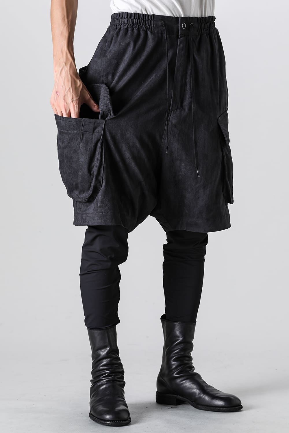 レイヤード パンツ ポリエステル スエード