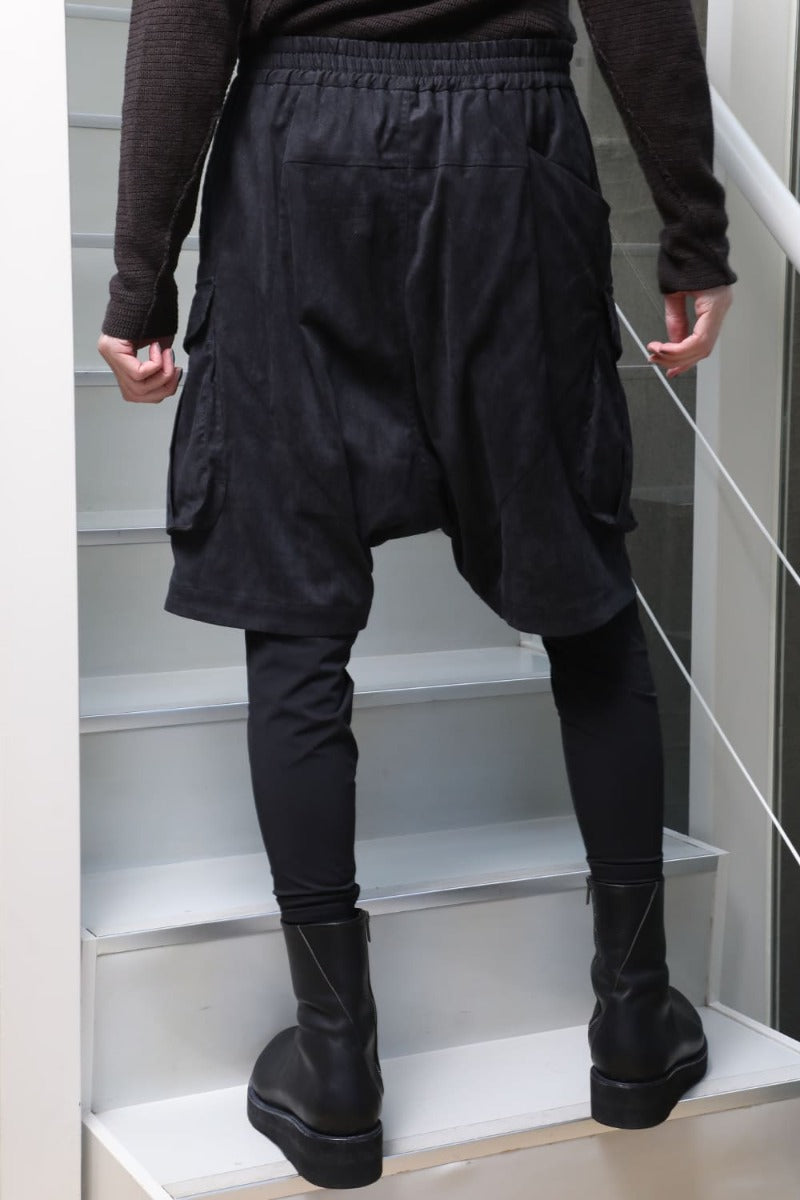 レイヤード パンツ ポリエステル スエード