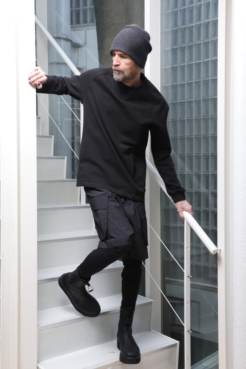 レイヤード パンツ ポリエステル スエード