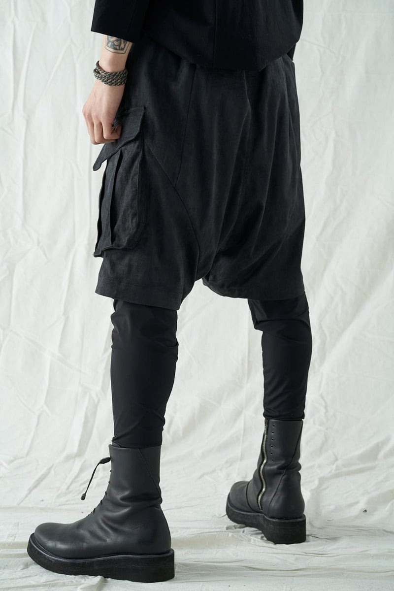 レイヤード パンツ ポリエステル スエード