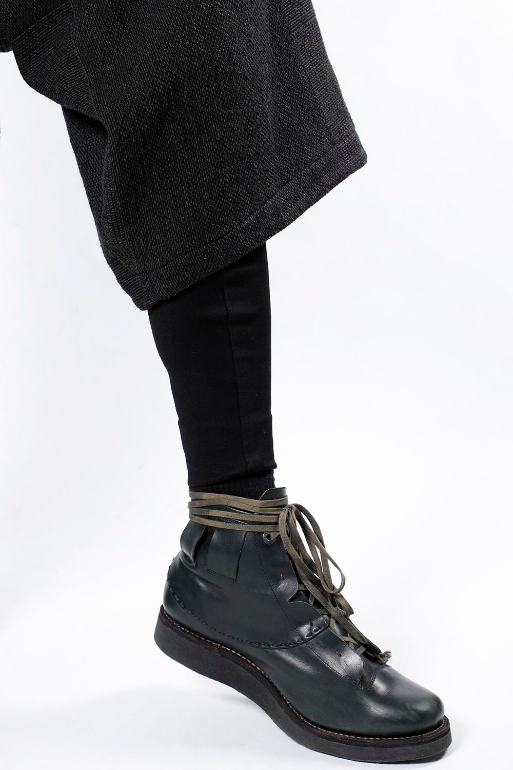 Half pants wool silk crazy check