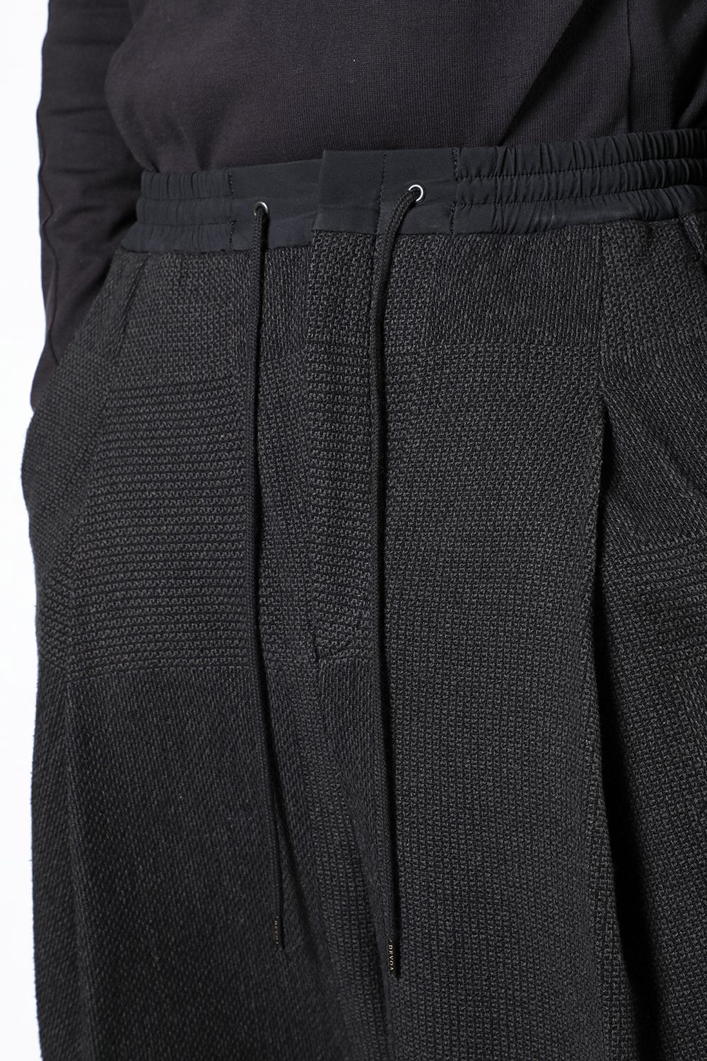 Half pants wool silk crazy check