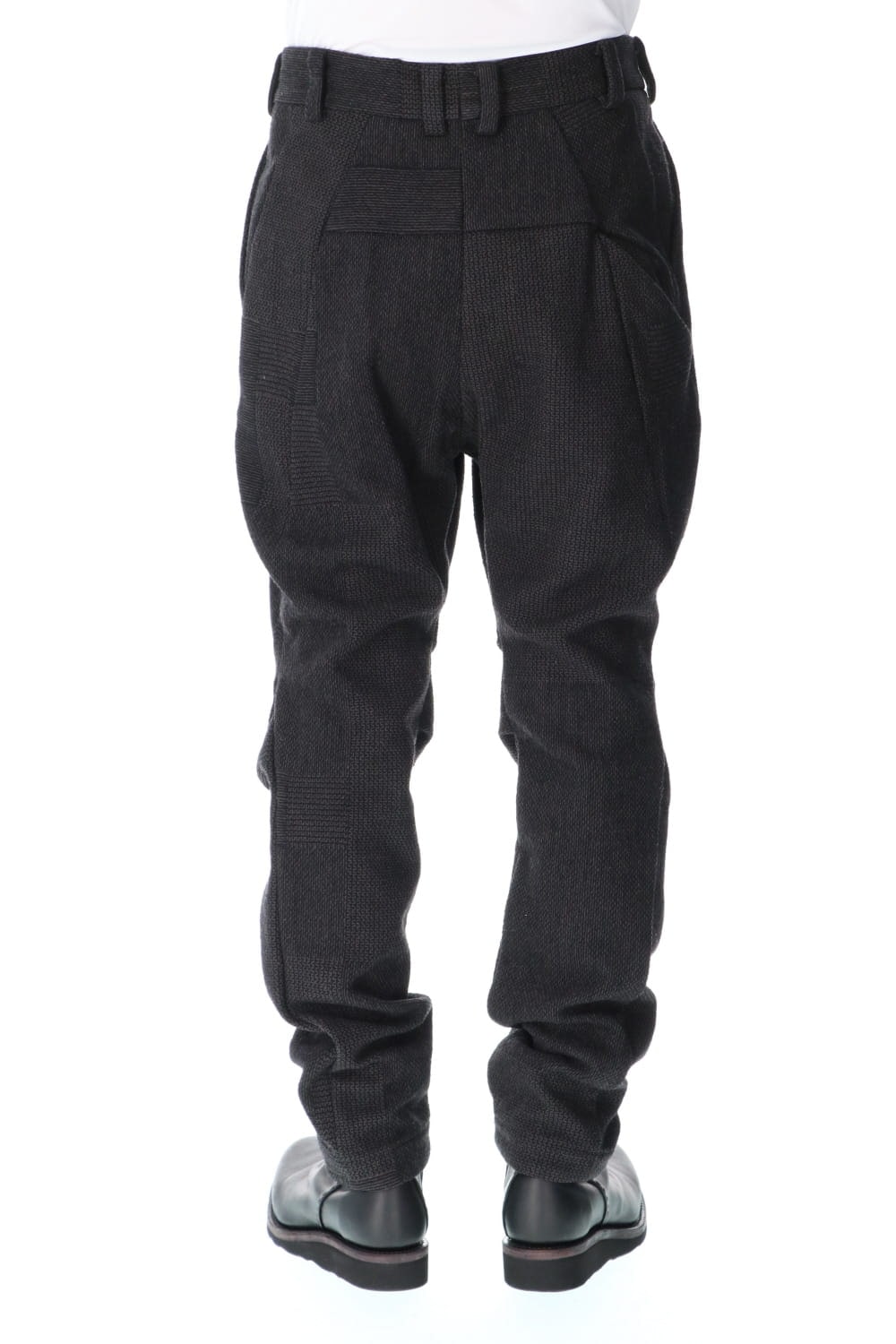 Easy pants wool silk crazy check