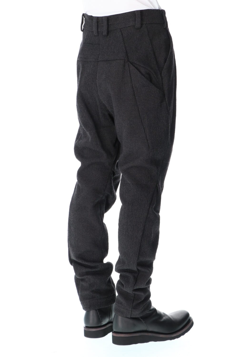 Easy pants wool silk crazy check