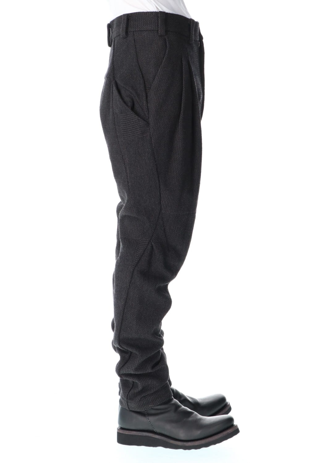 Easy pants wool silk crazy check