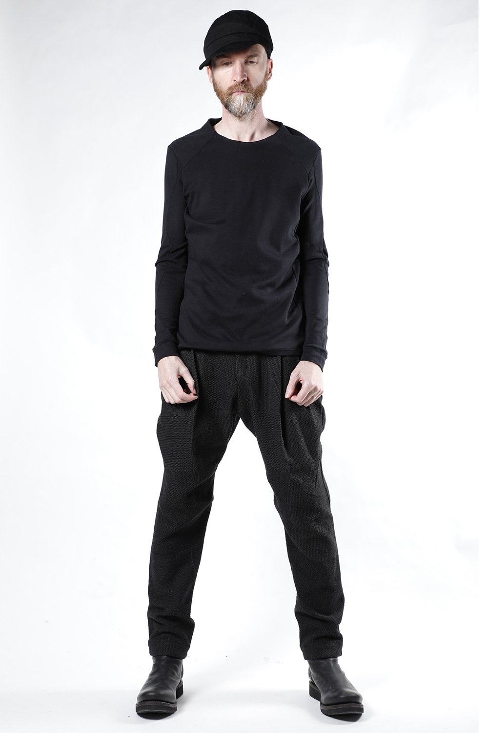 Easy pants wool silk crazy check