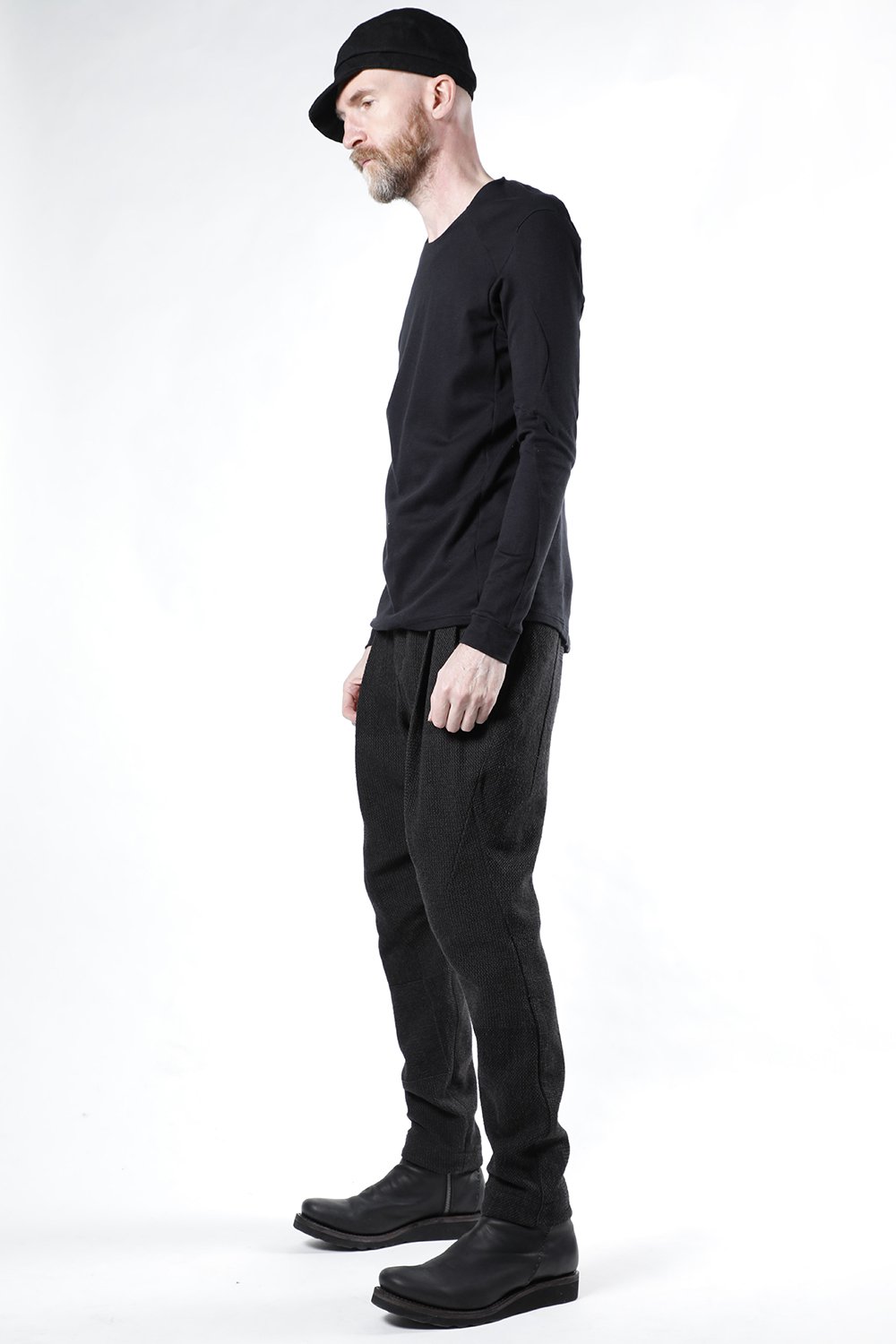 Easy pants wool silk crazy check