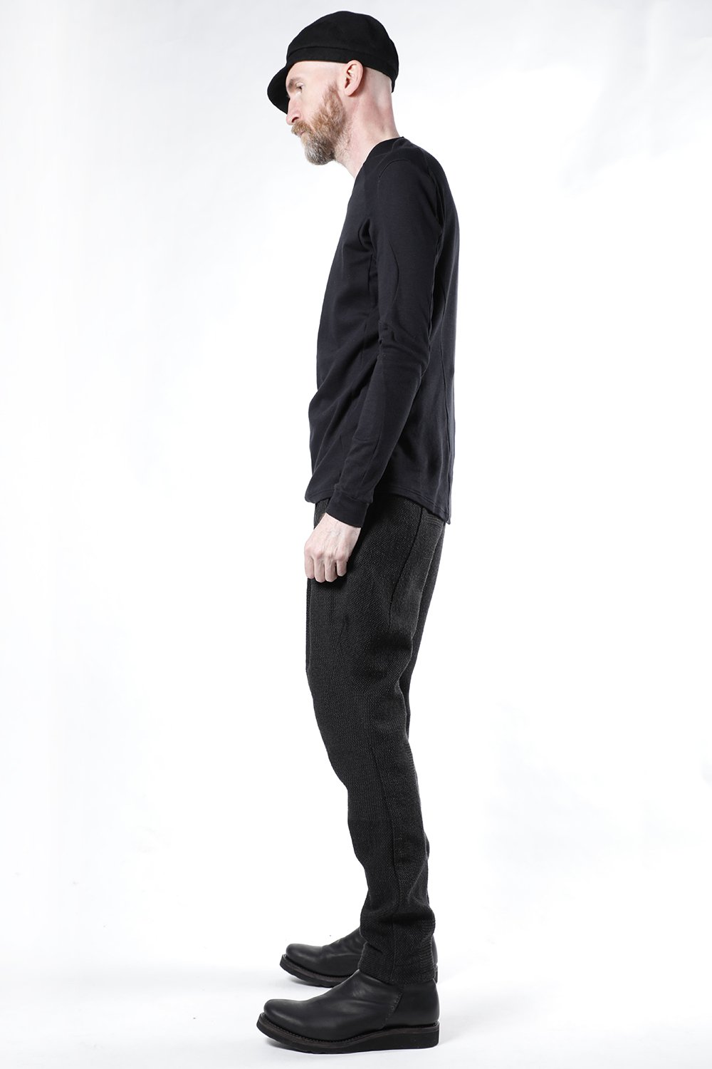 Easy pants wool silk crazy check