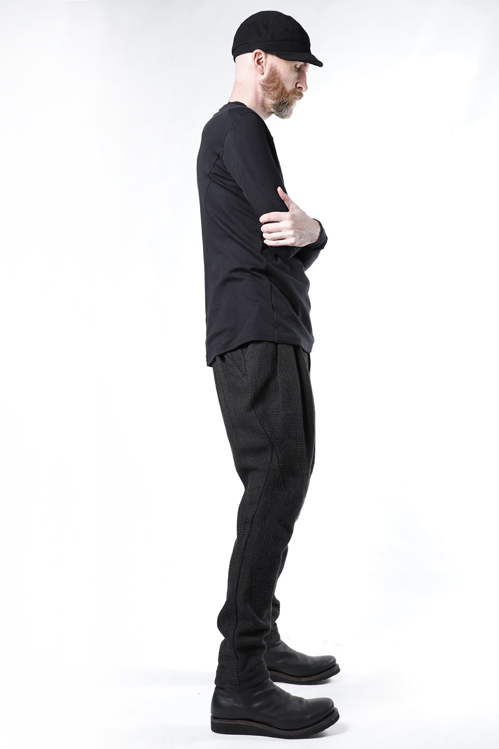 Easy pants wool silk crazy check