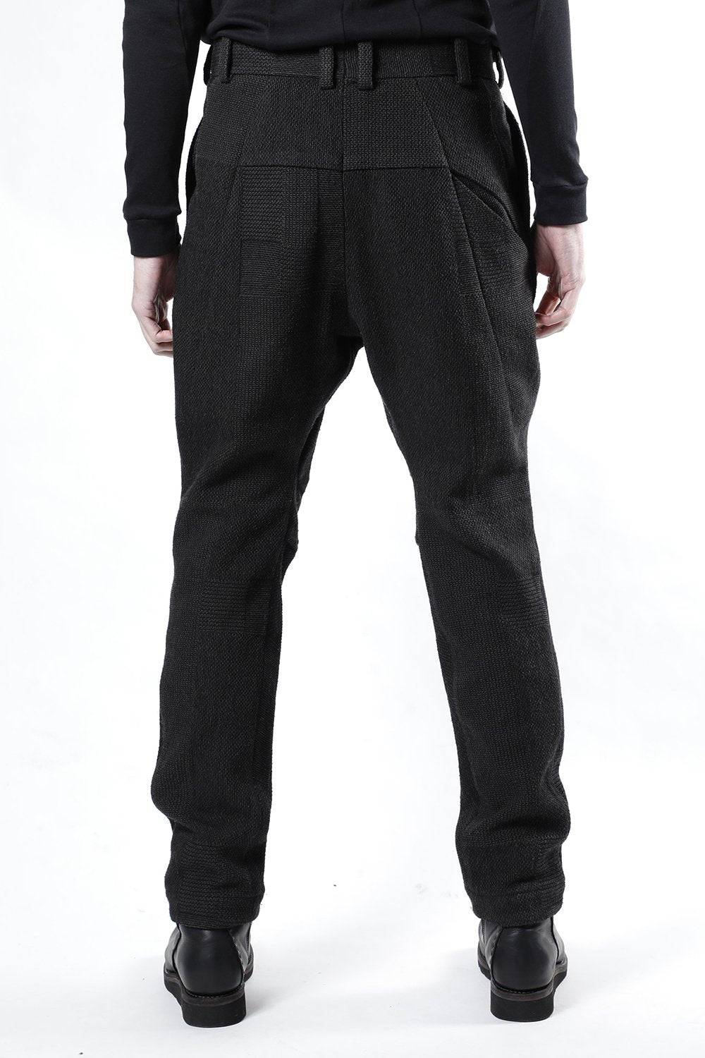Easy pants wool silk crazy check