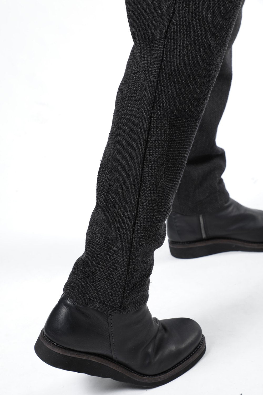 Easy pants wool silk crazy check