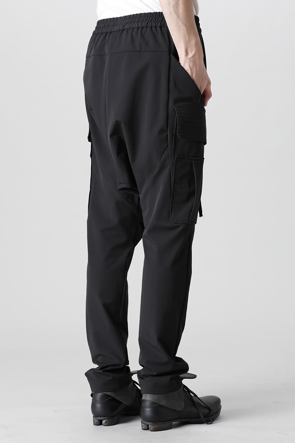 Cargo drop crotch pants stretch dryskin