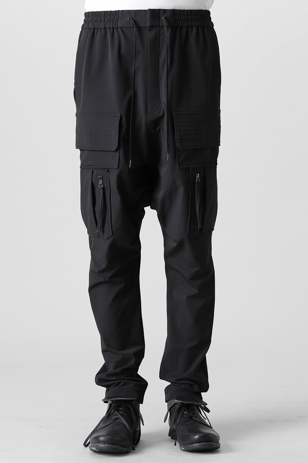 Cargo drop crotch pants stretch dryskin