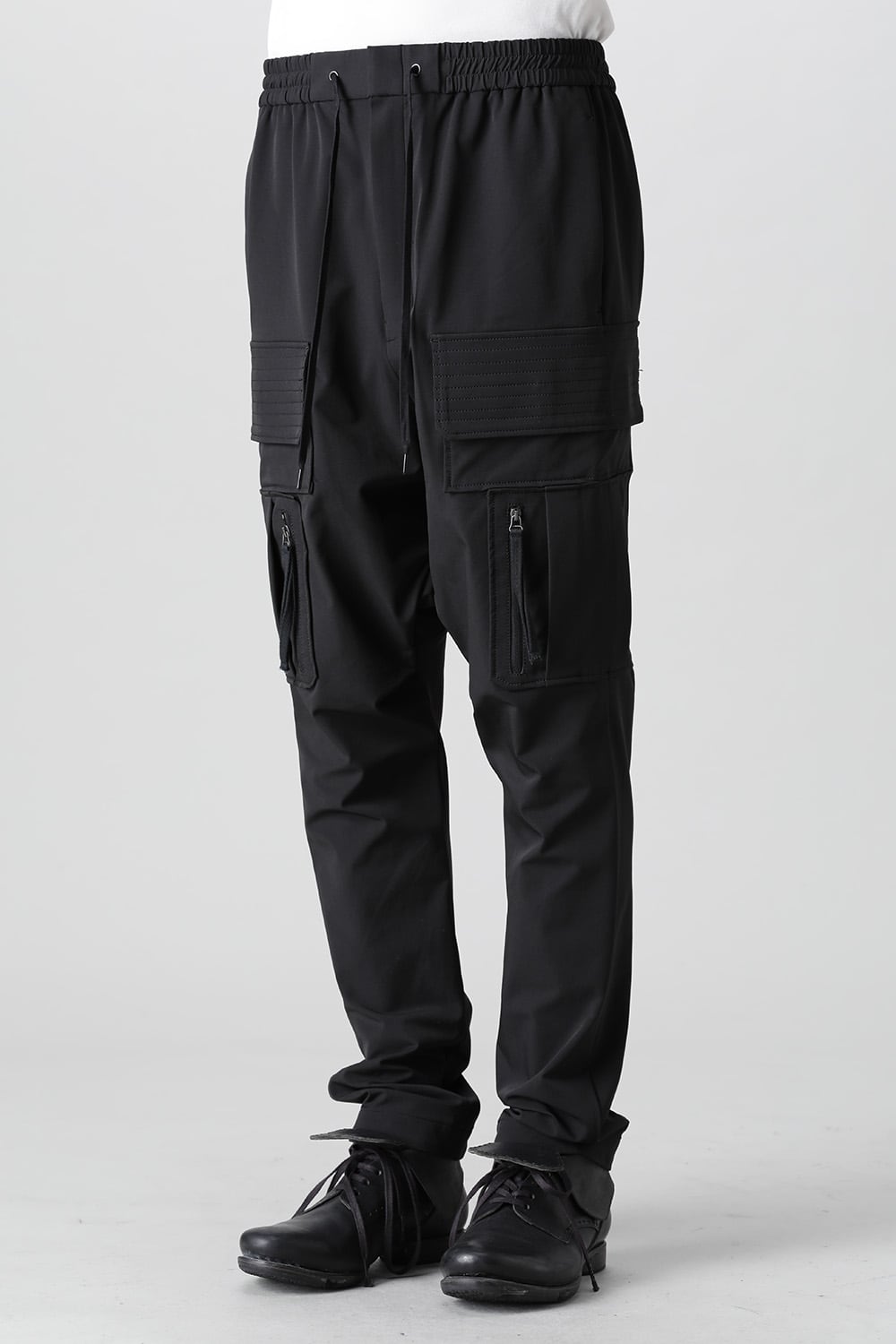 Cargo drop crotch pants stretch dryskin