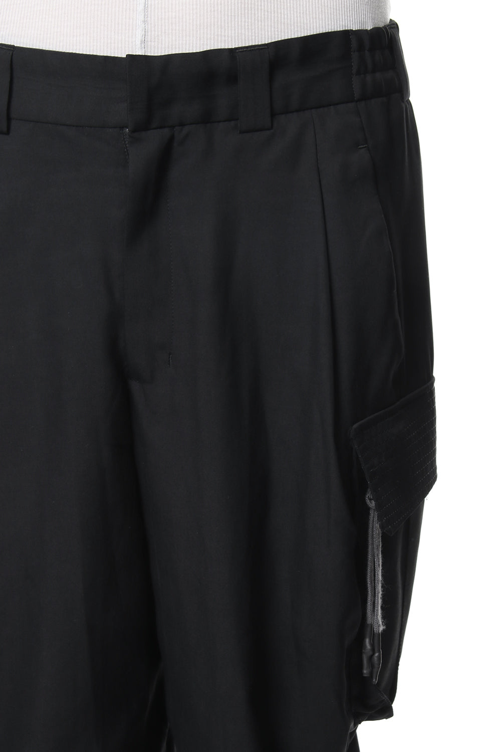 クロップド パンツ ハイ デンシティ シルク