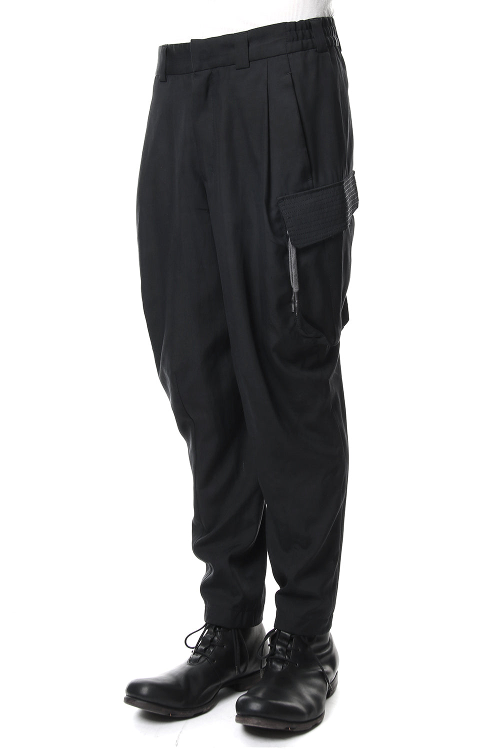 クロップド パンツ ハイ デンシティ シルク