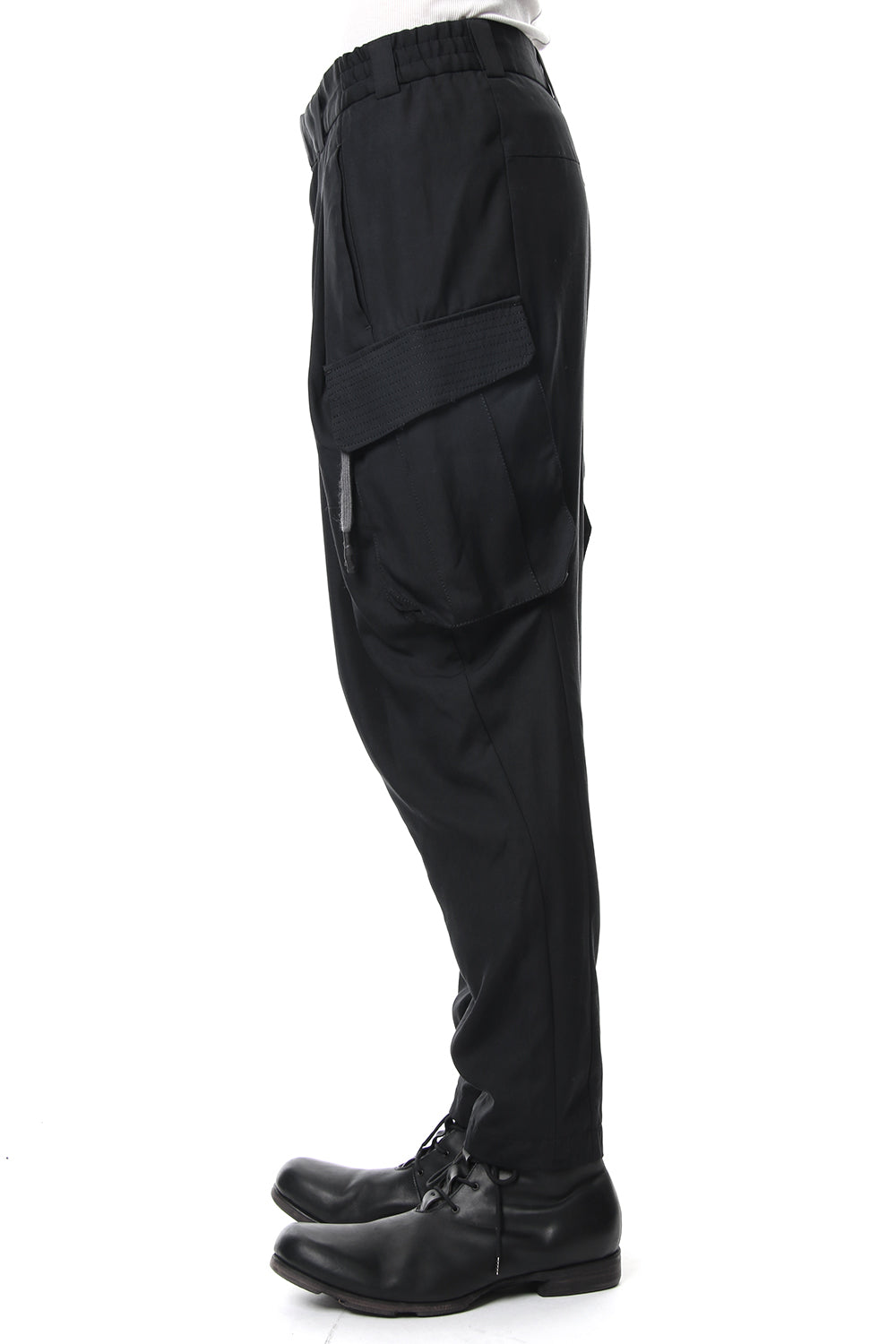 クロップド パンツ ハイ デンシティ シルク