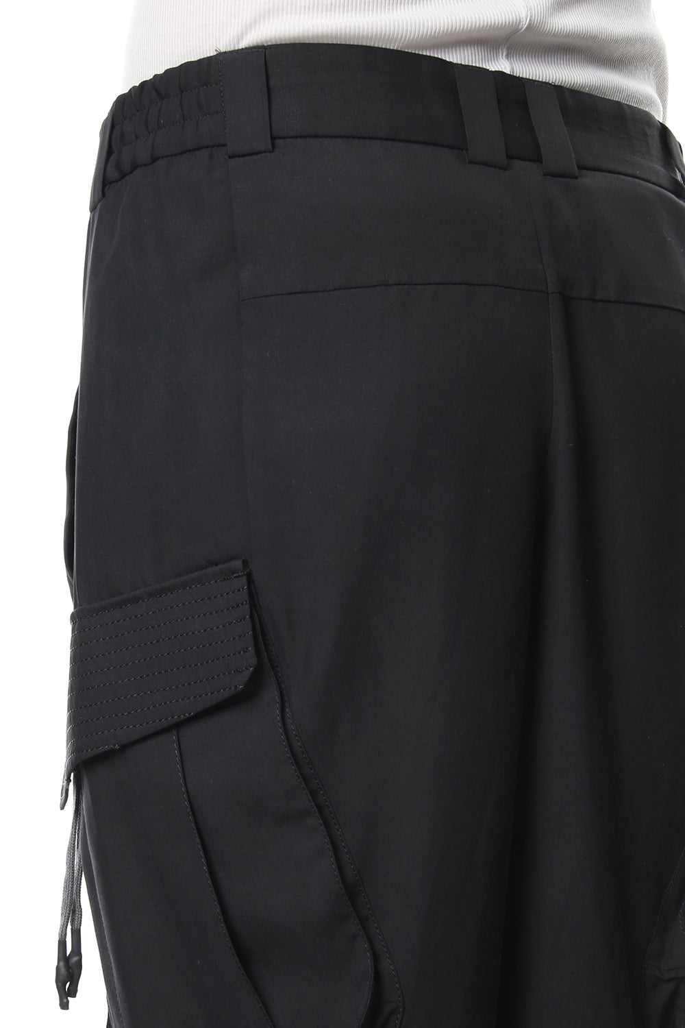 クロップド パンツ ハイ デンシティ シルク