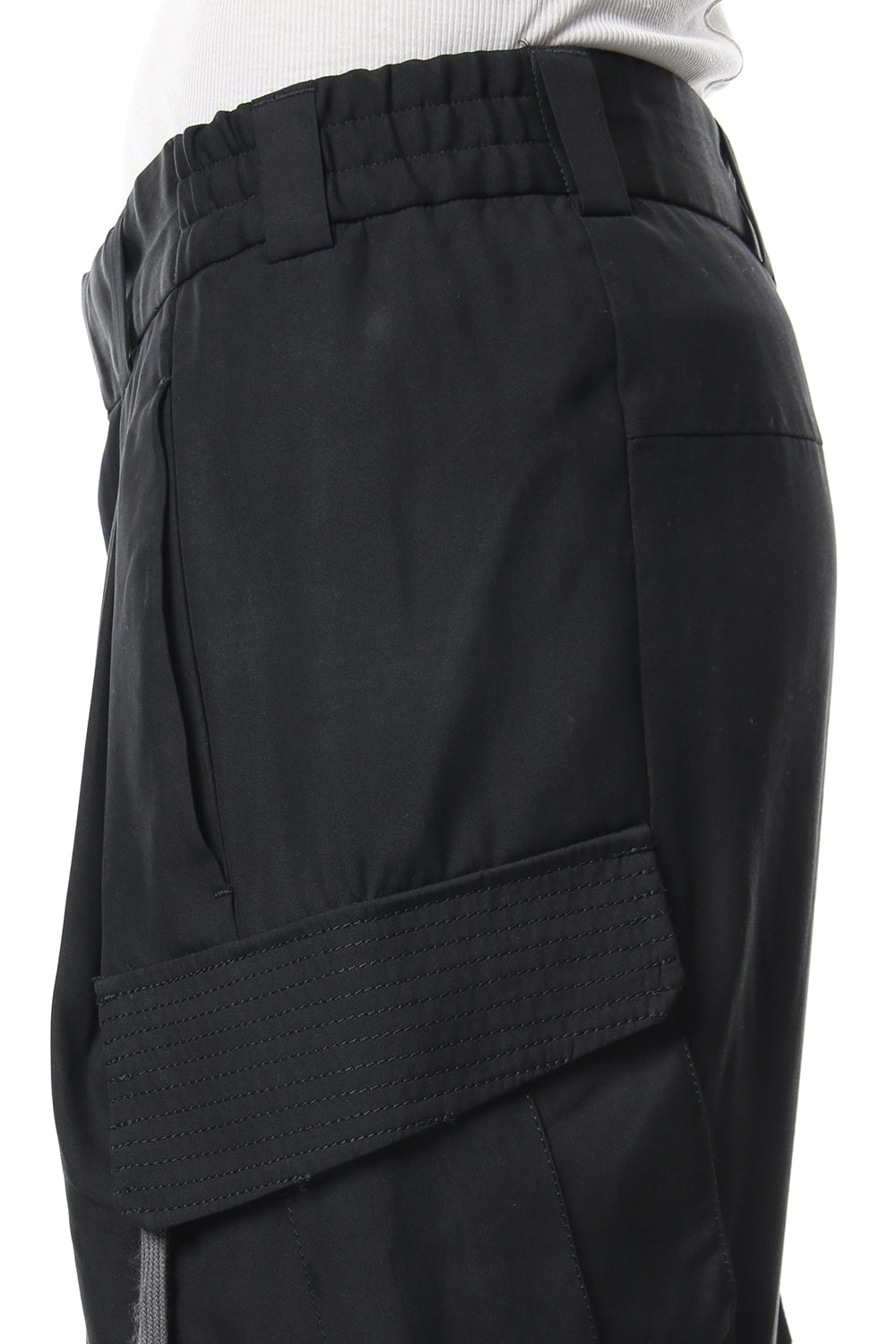 クロップド パンツ ハイ デンシティ シルク