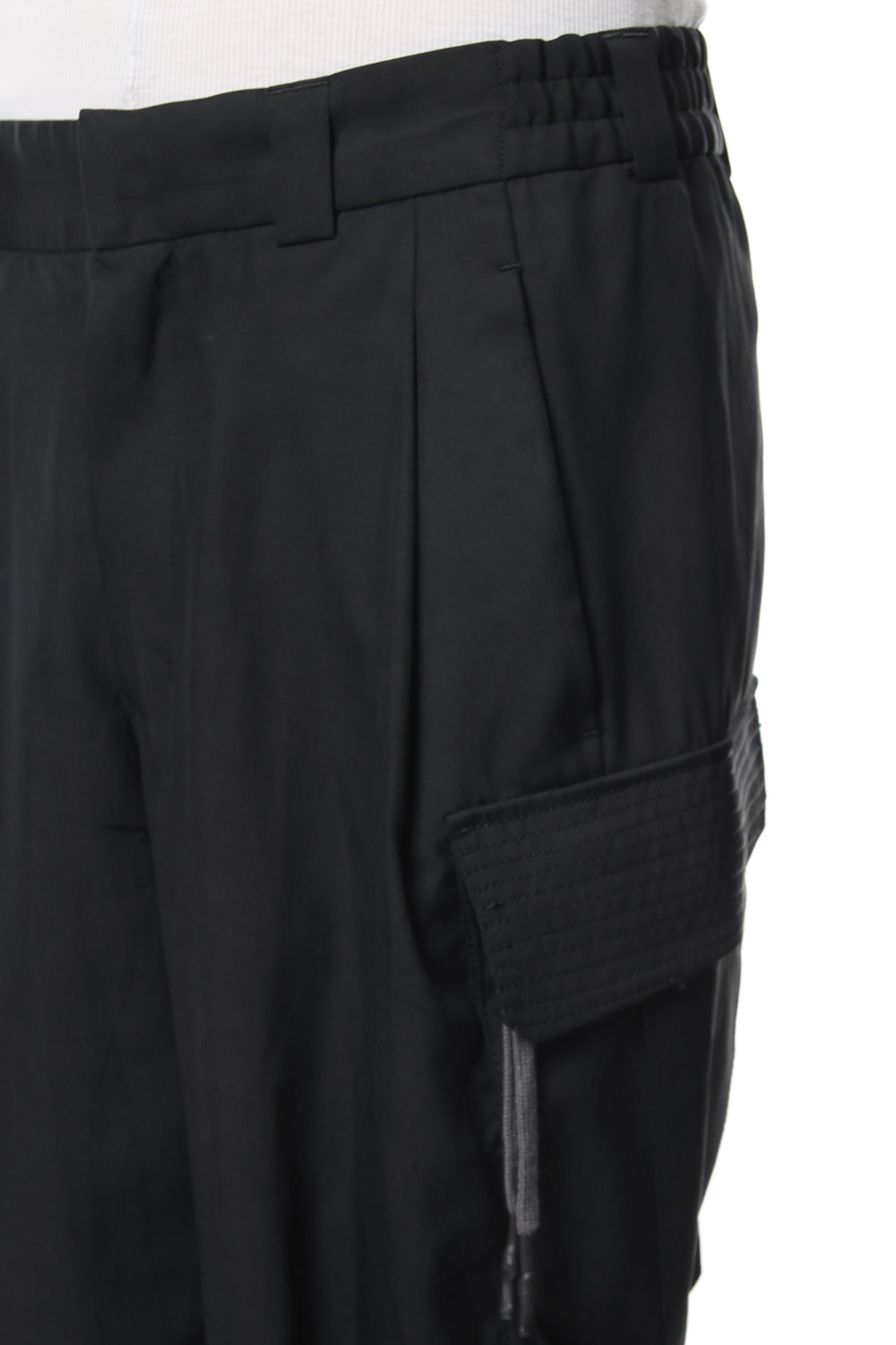 クロップド パンツ ハイ デンシティ シルク