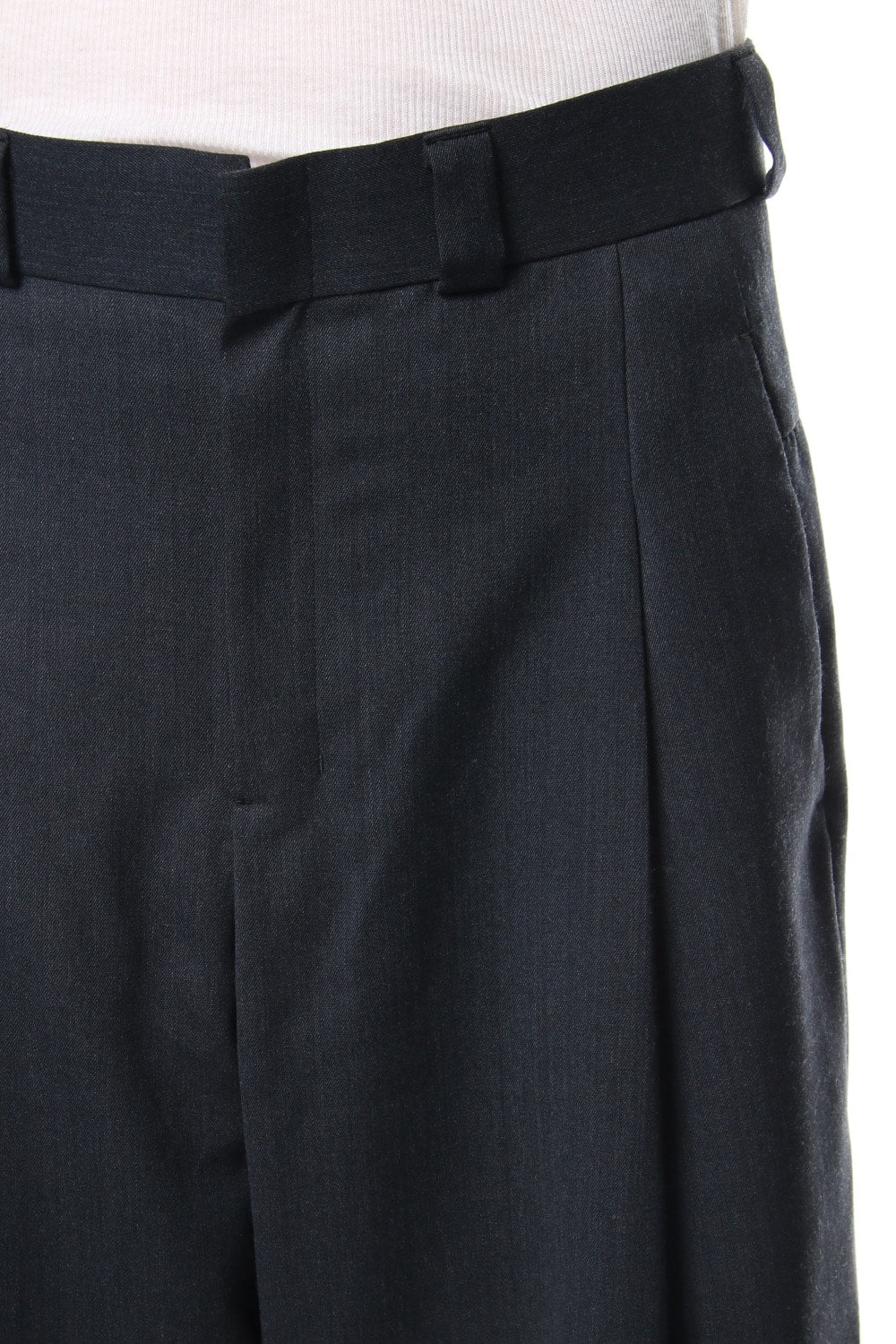 Cropped Pants Wool Gabardine