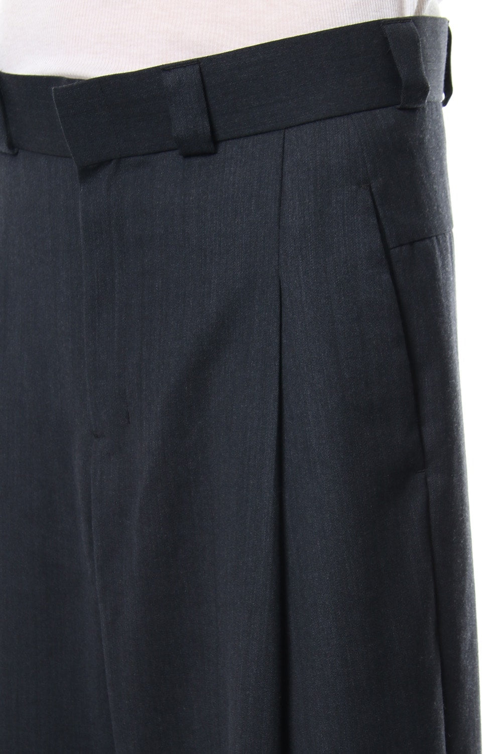 Cropped Pants Wool Gabardine