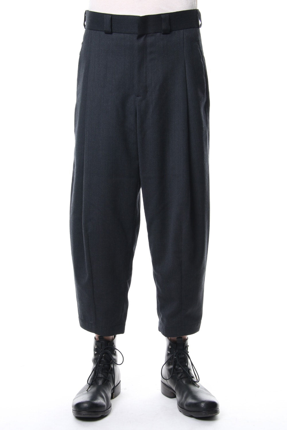 Cropped Pants Wool Gabardine