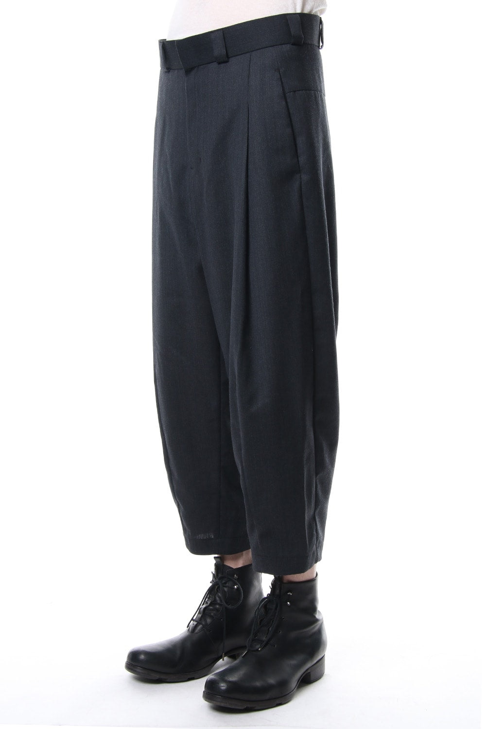 Cropped Pants Wool Gabardine