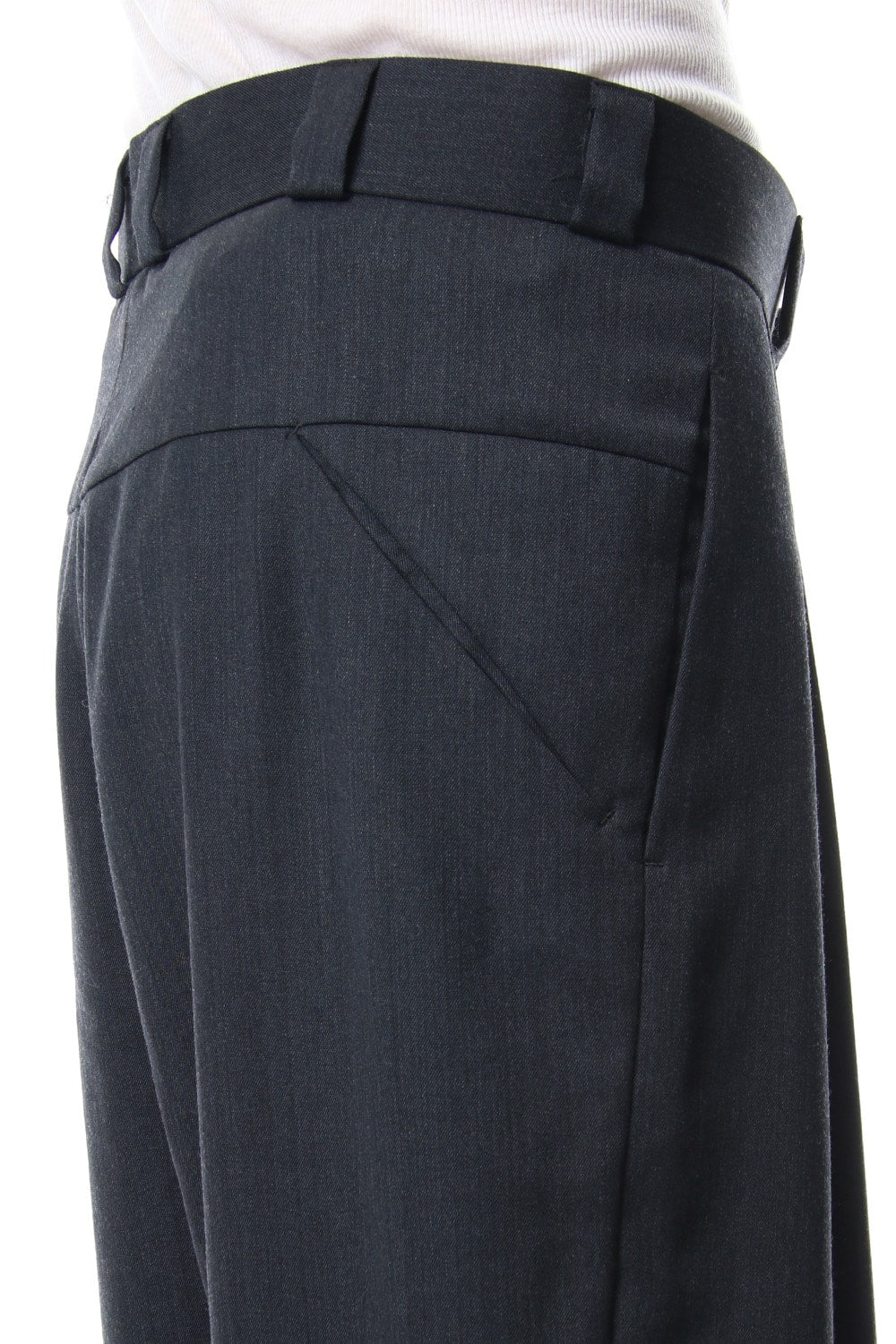 Cropped Pants Wool Gabardine