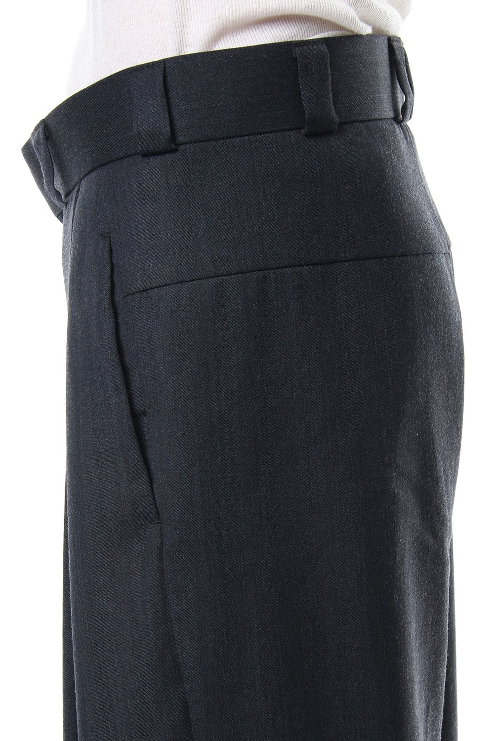 Cropped Pants Wool Gabardine