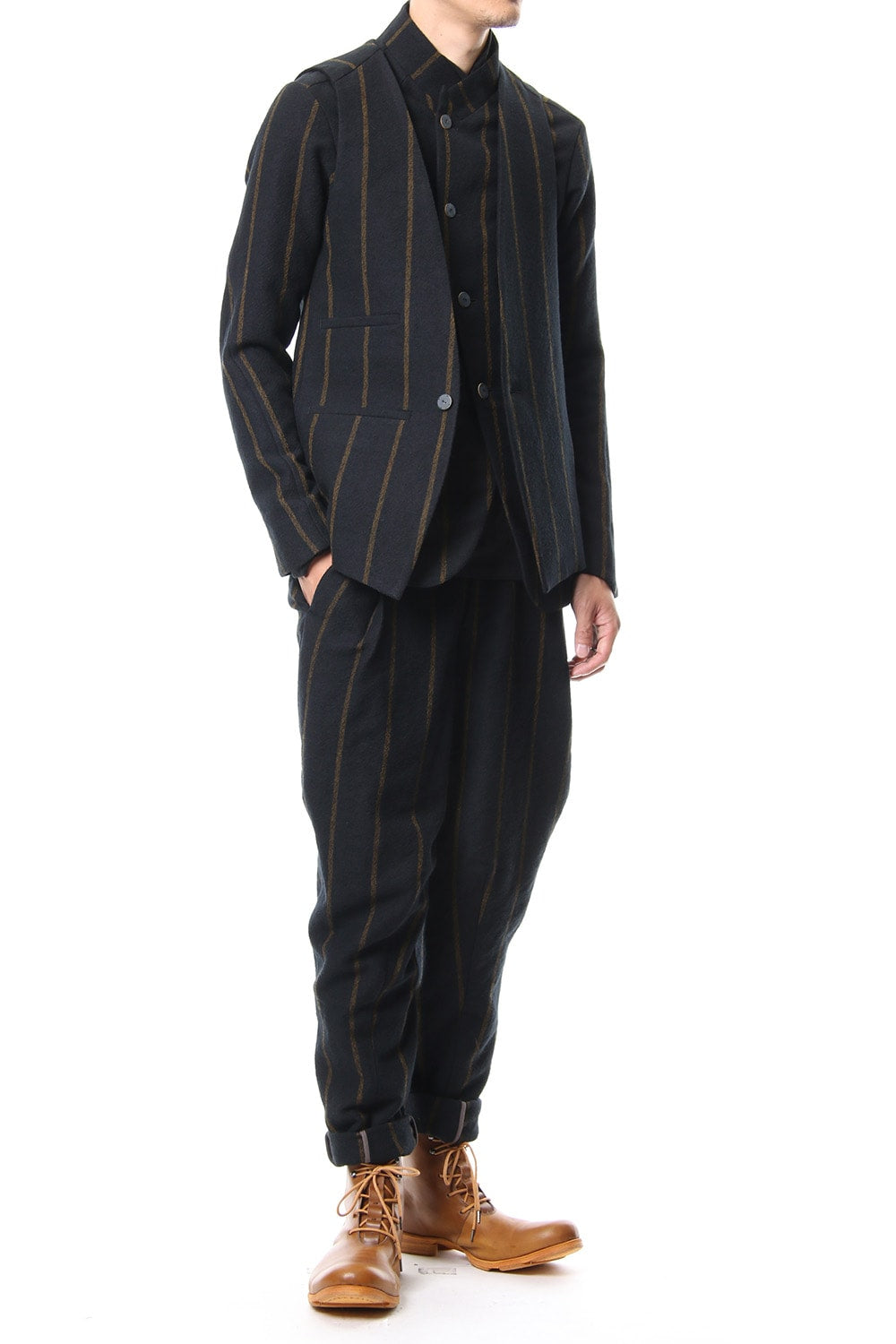 Relax Pants Wool Stripe