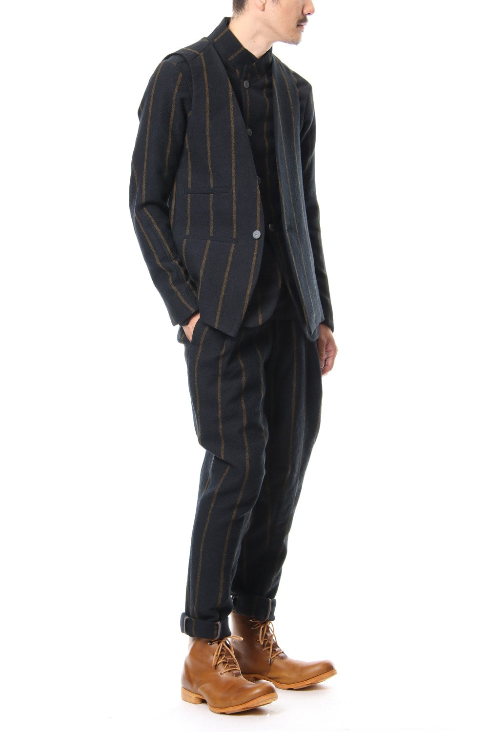 Relax Pants Wool Stripe
