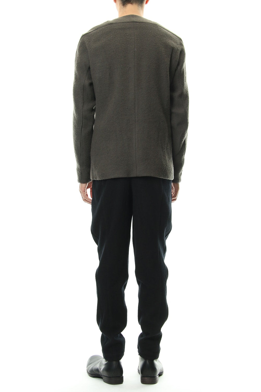 Relax Pants Wool / Cotton Raschel Knit Blue Black