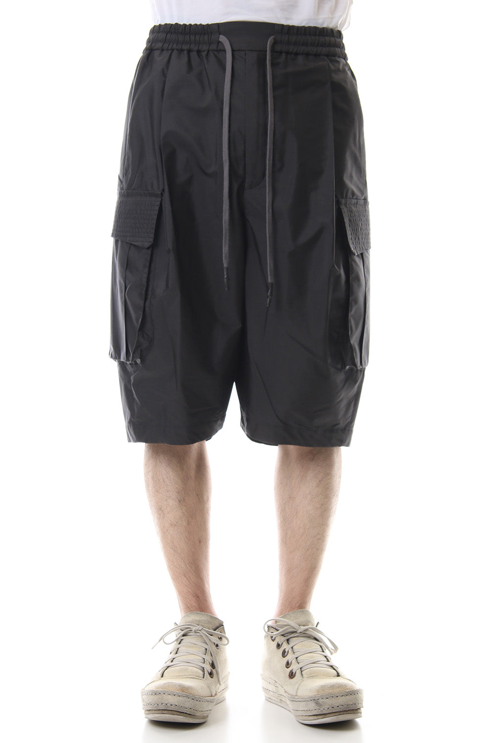 Cargo short pants High density silk - Charcoal