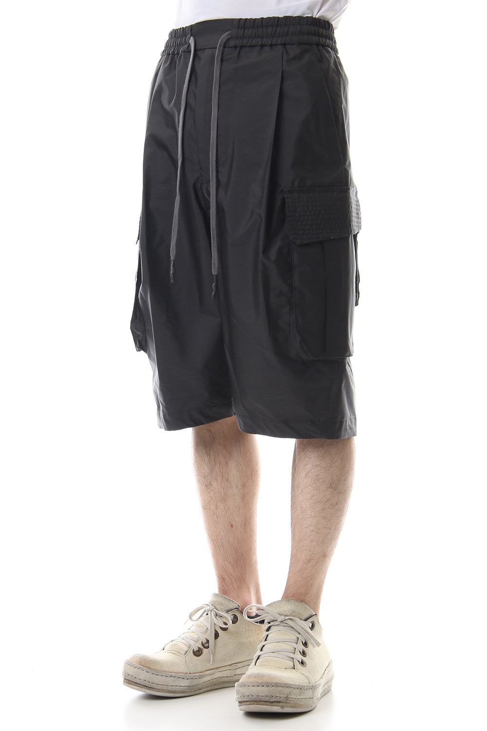 Cargo short pants High density silk - Charcoal