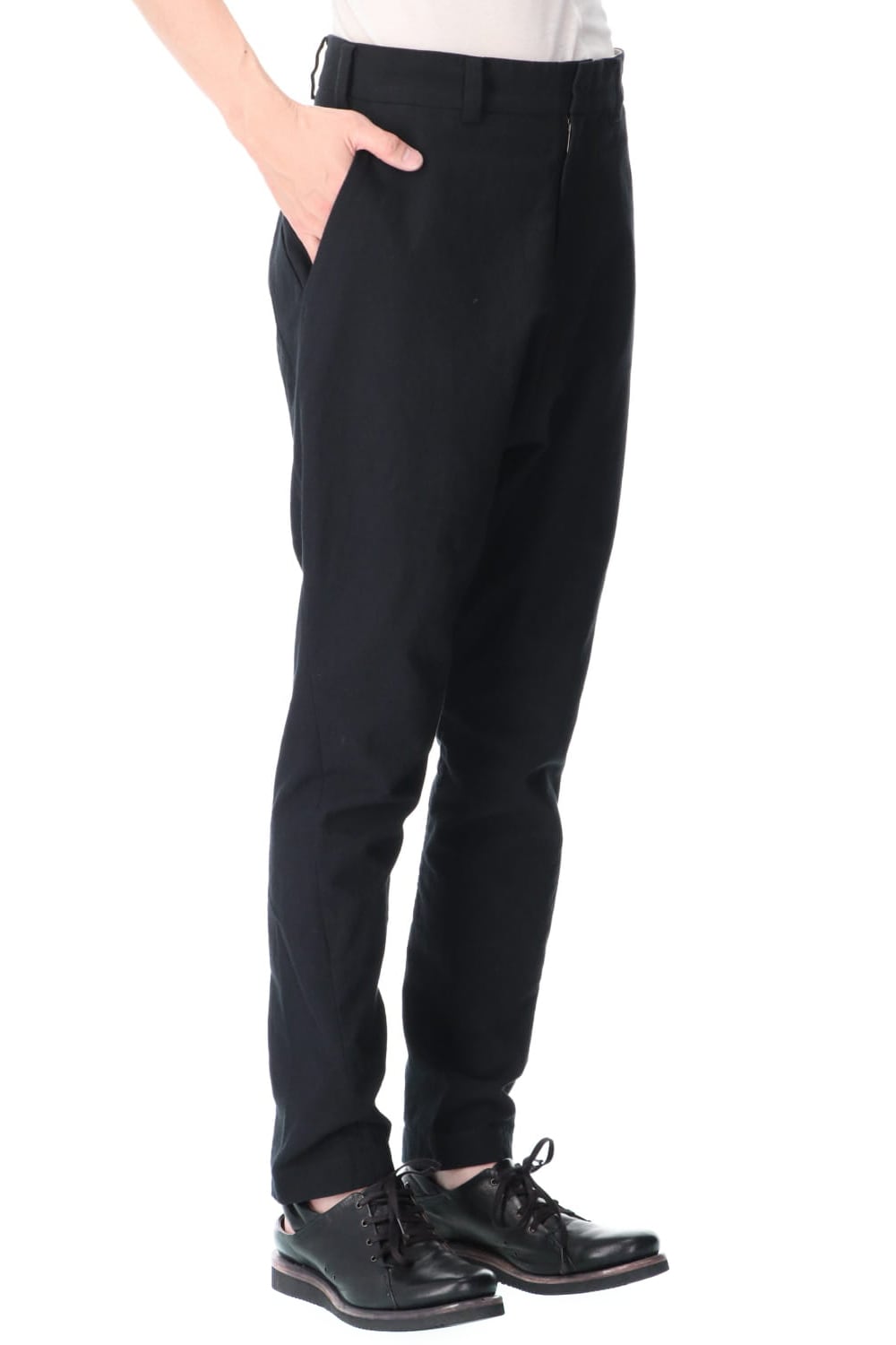 Drop crotch pants cotton / nylon