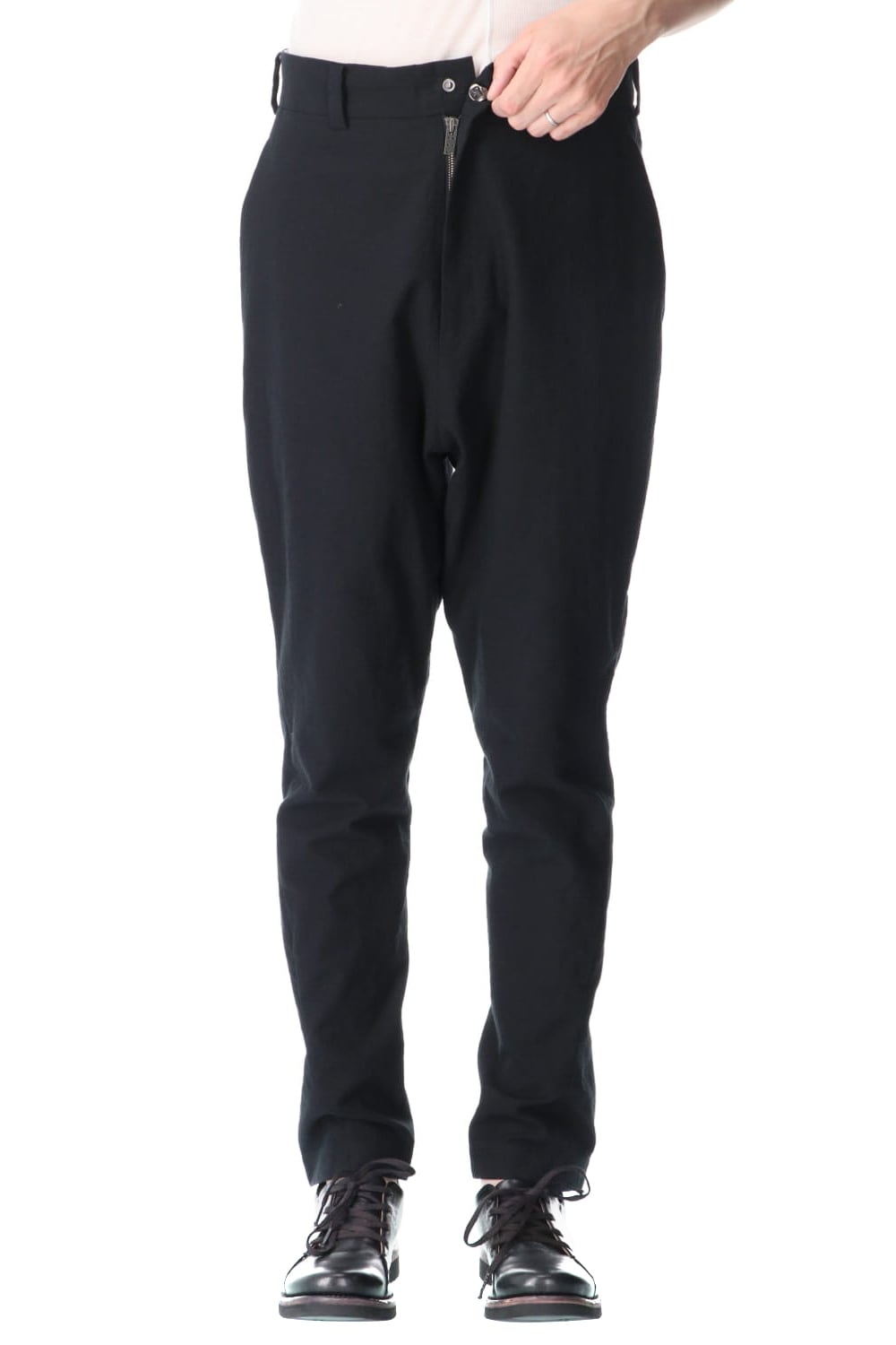 Drop crotch pants cotton / nylon