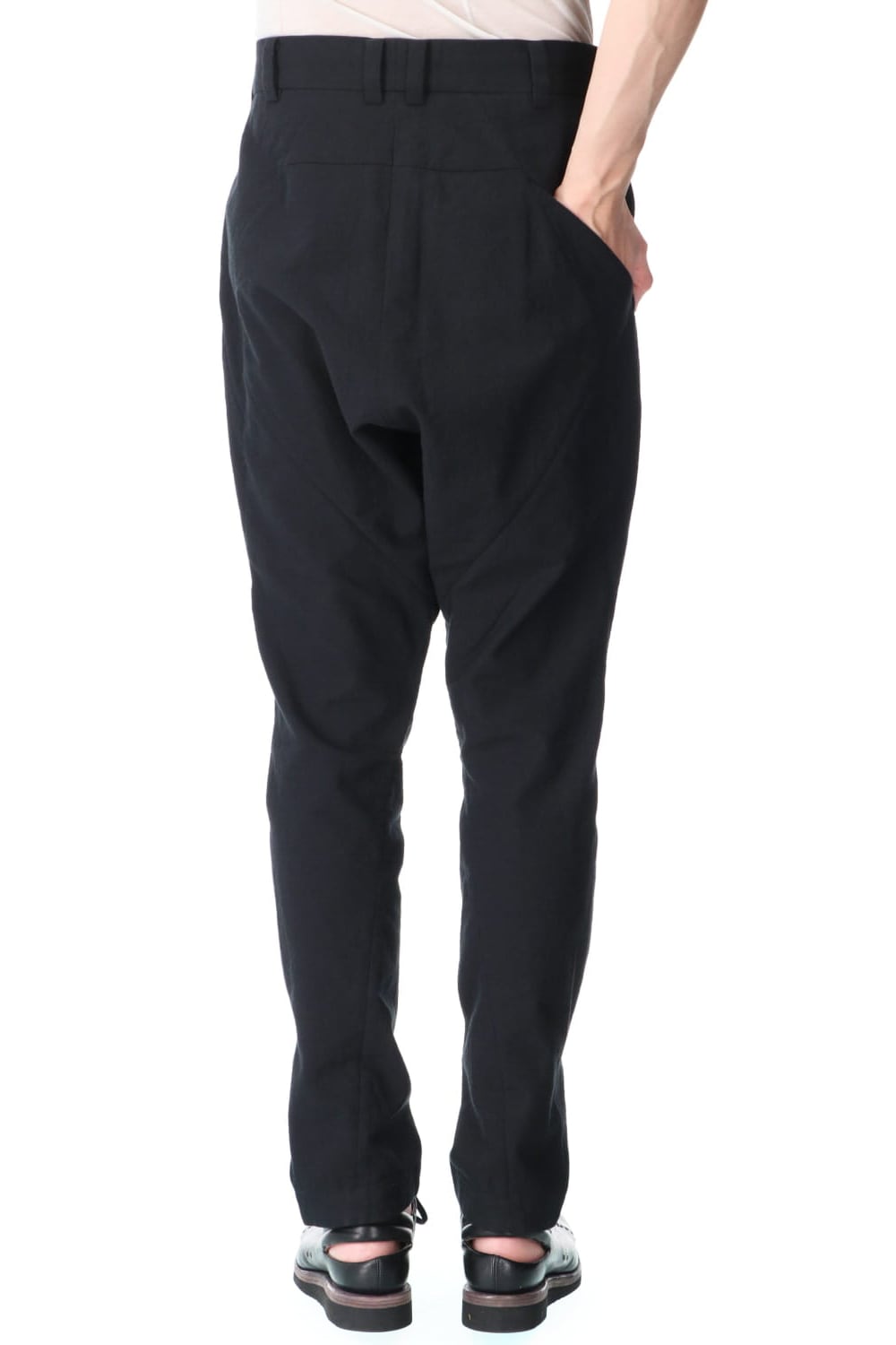 Drop crotch pants cotton / nylon