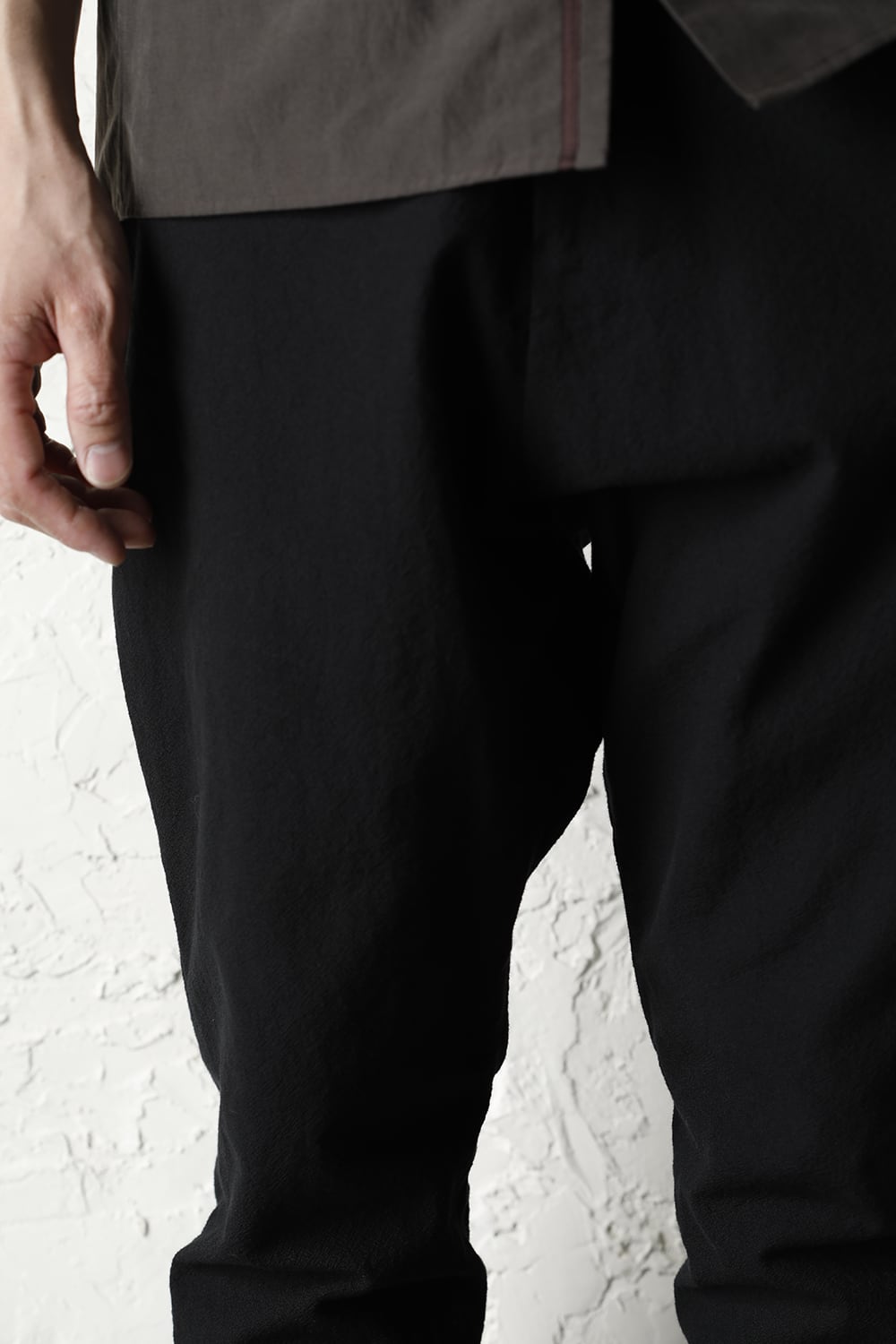 Drop crotch pants cotton / nylon