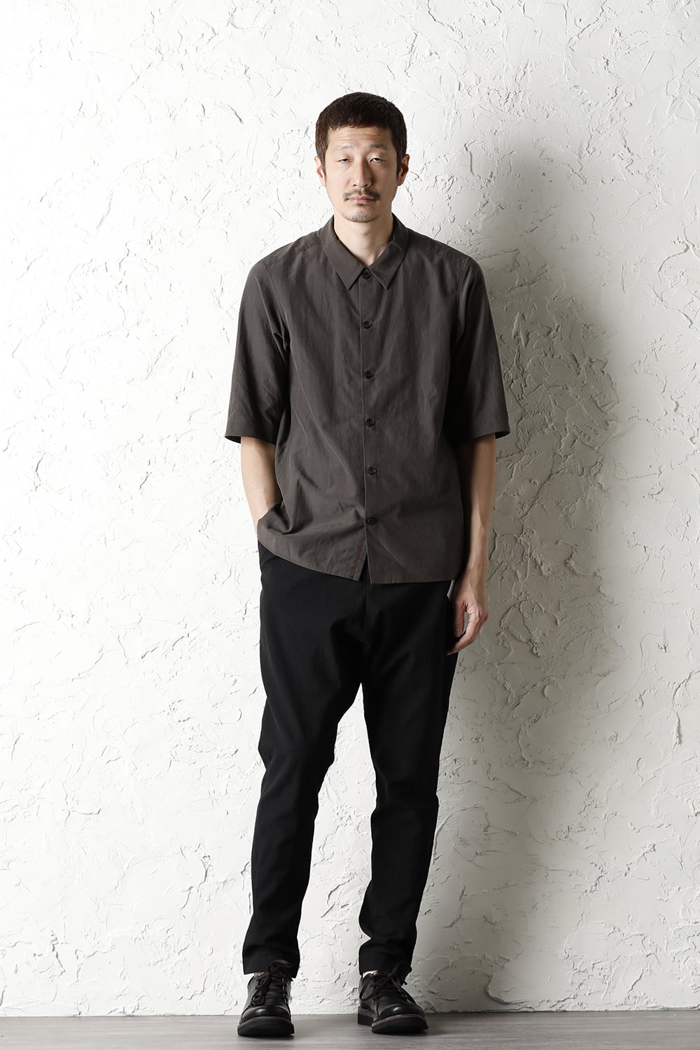 Drop crotch pants cotton / nylon