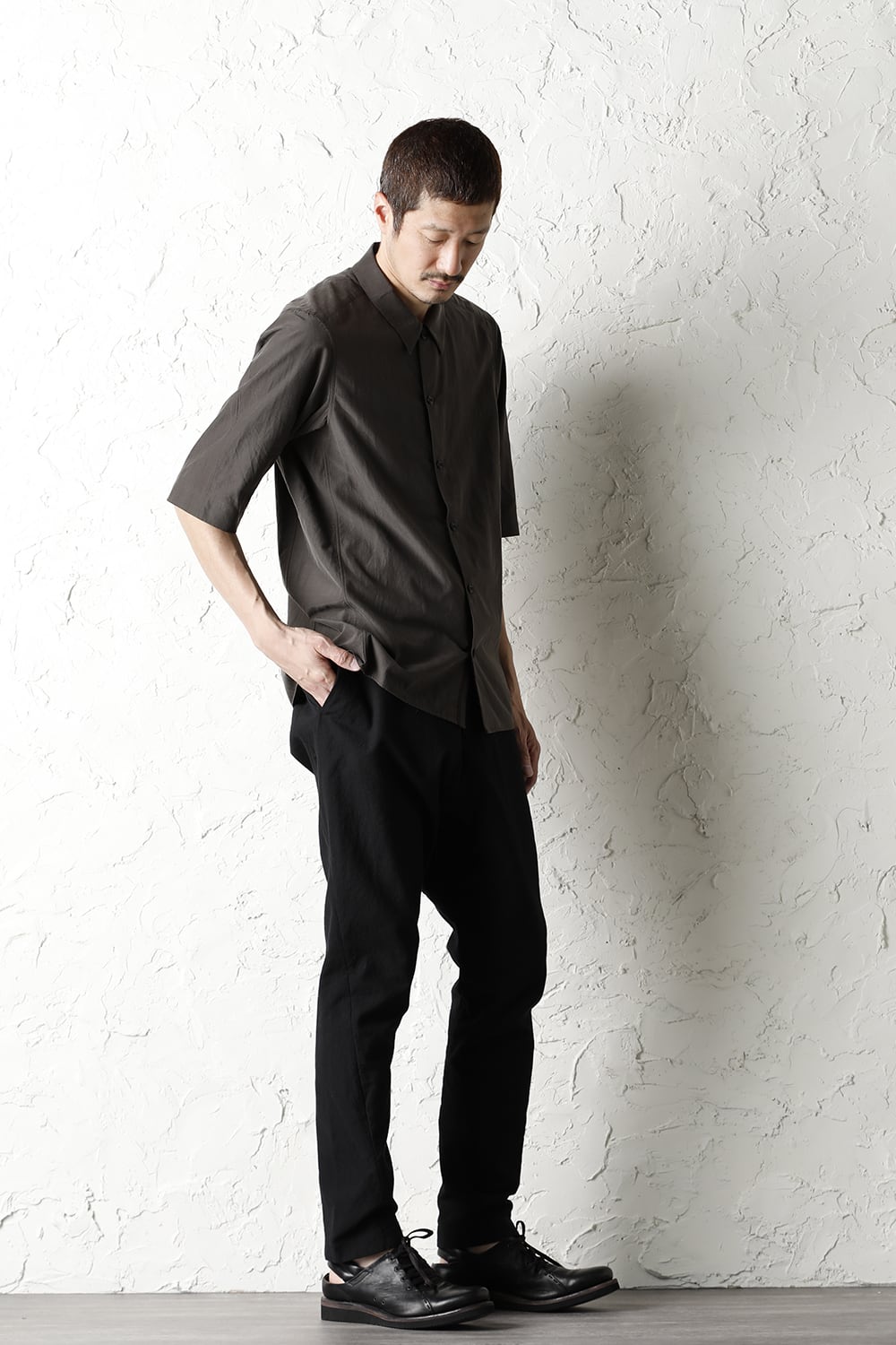 Drop crotch pants cotton / nylon