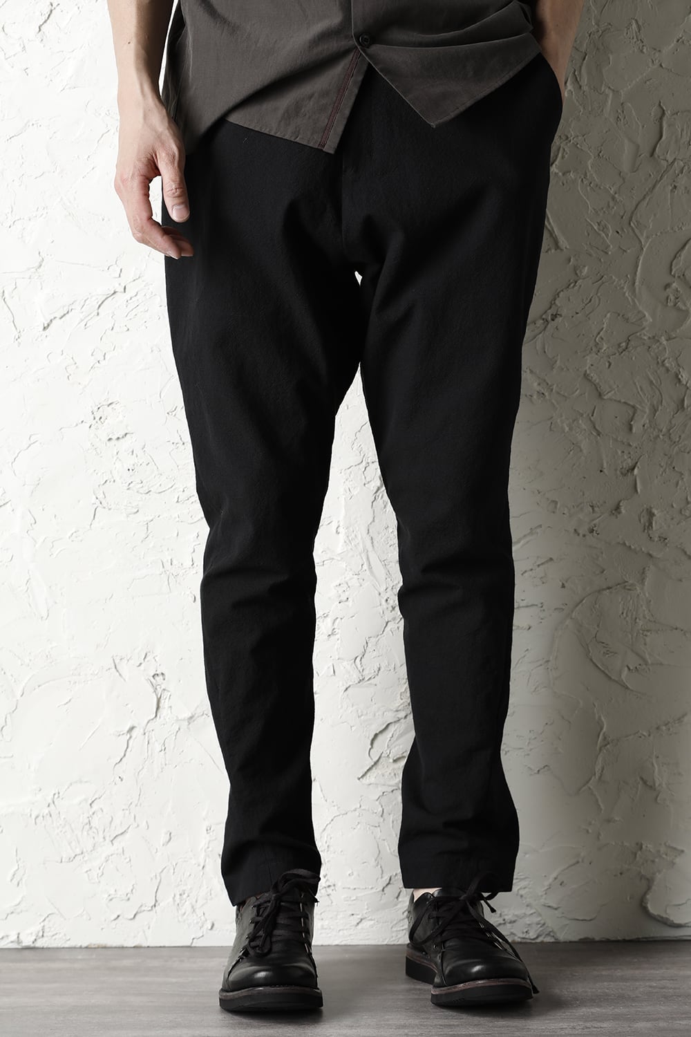 Drop crotch pants cotton / nylon