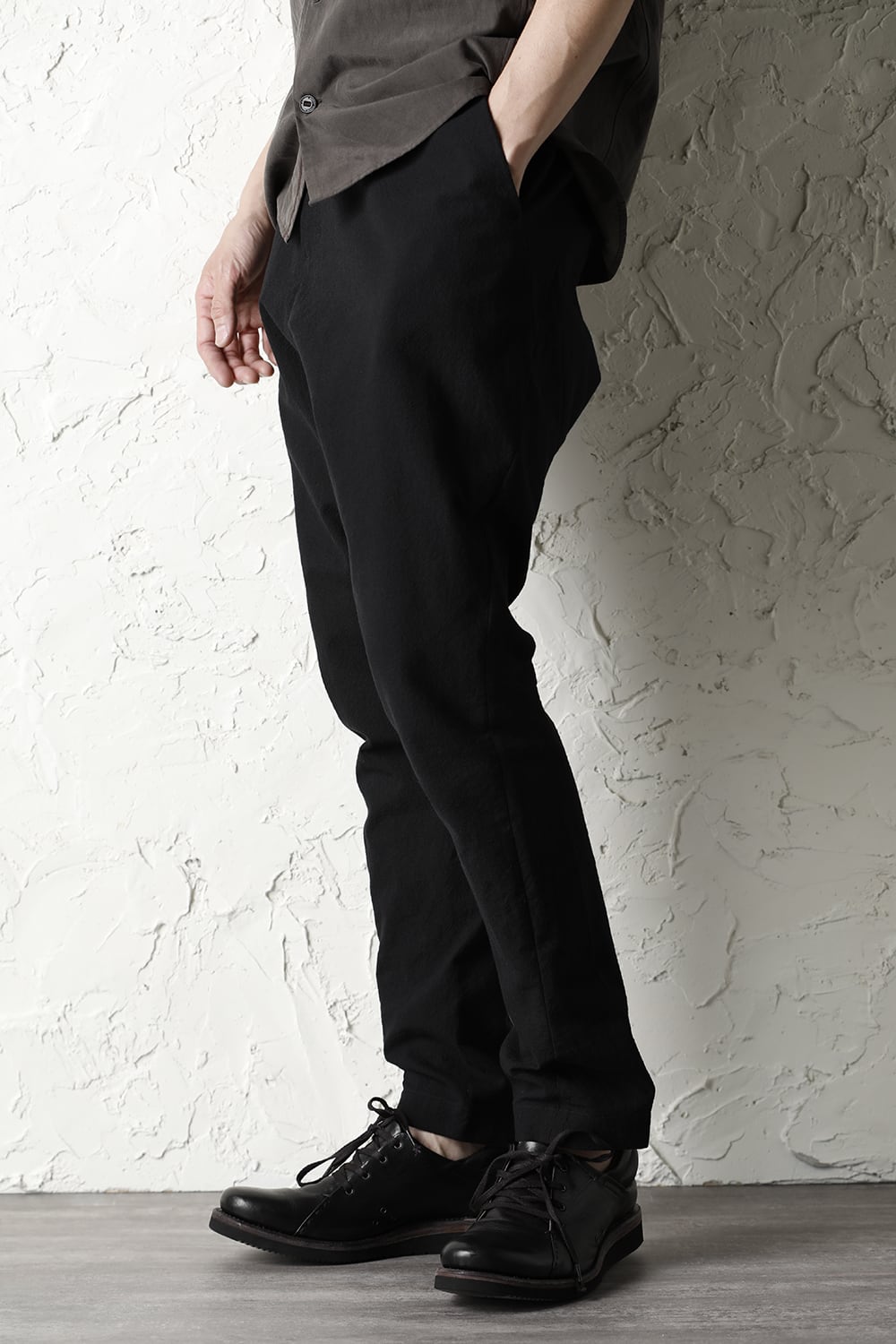 Drop crotch pants cotton / nylon