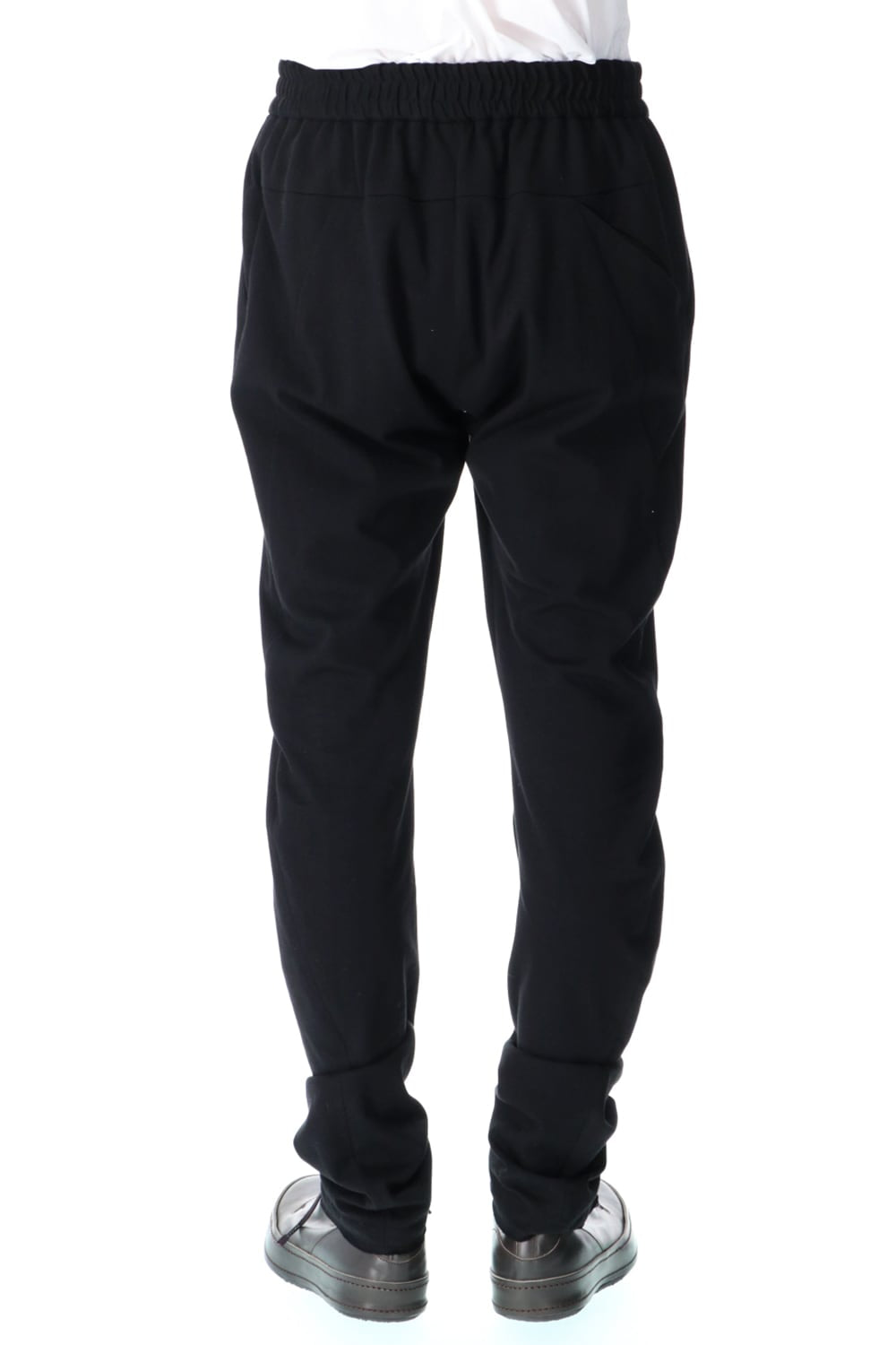 Slim pants medium weight soft jersey Black