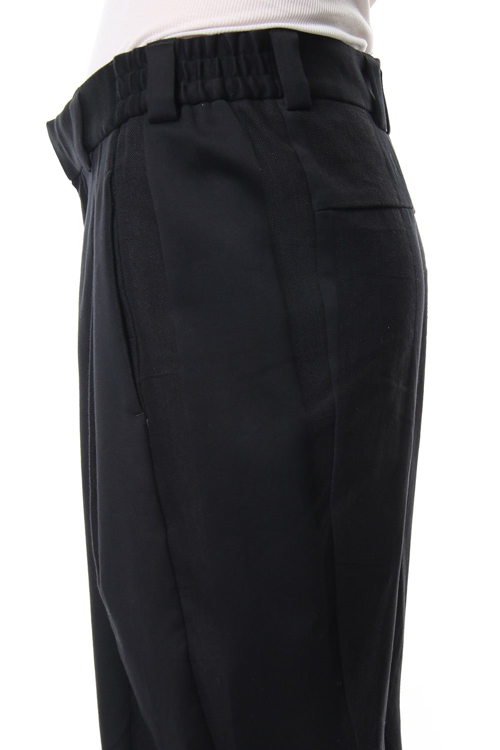 Relax pants cotton linen stripe