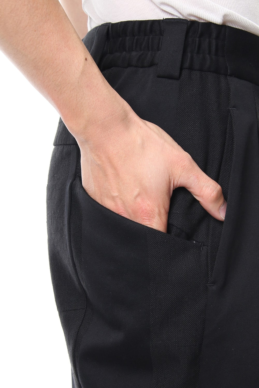 Relax pants cotton linen stripe