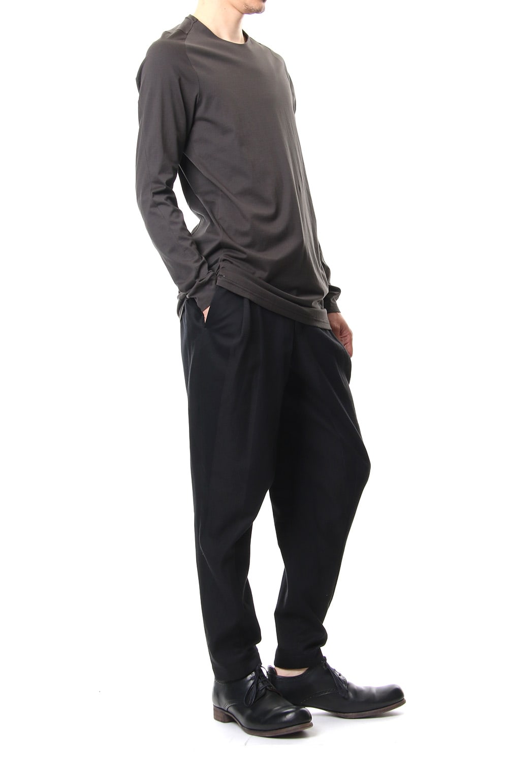 Relax pants cotton linen stripe