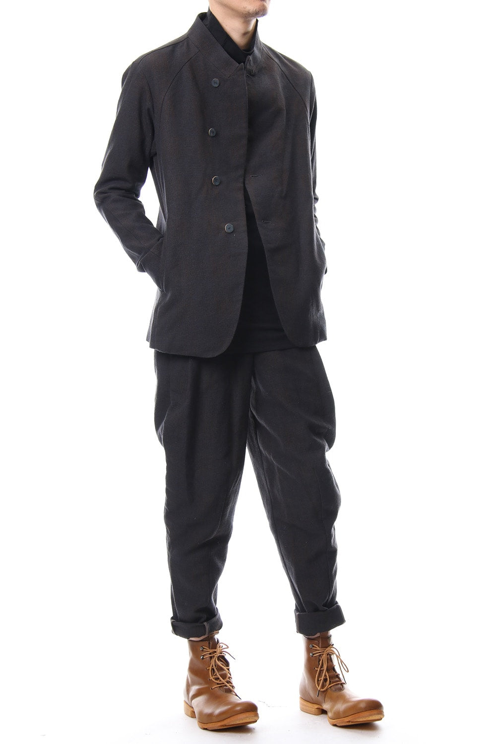 Relax pants   silk / linen check